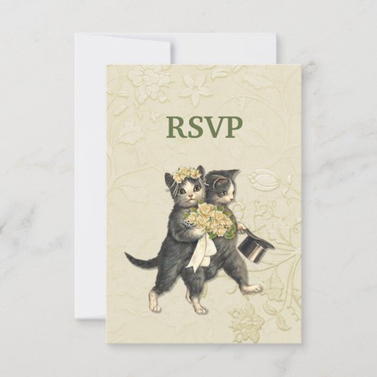 Posh Cats Wedding RSVP 2 (正面)