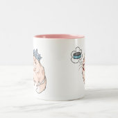 Posh Kitty Dreaming of Caviar  ツートーンマグカップ (中央)