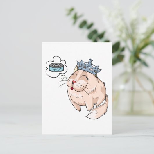 Posh Kitty Dreaming of Caviar ポストカード (スタンド正面)