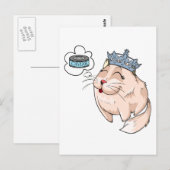 Posh Kitty Dreaming of Caviar ポストカード (正面/裏面)