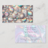 Posh Luxury Opal Iridescent Style 名刺 (正面/裏面)
