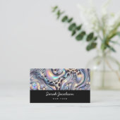 Posh Luxury Opal Iridescent Style 名刺 (スタンド正面)