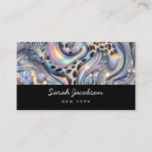 Posh Luxury Opal Iridescent Style 名刺 (正面)