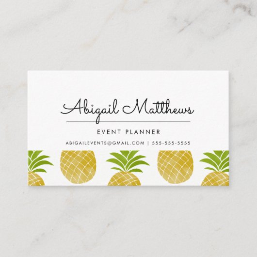 Posh Pineapple名刺 名刺 (正面)