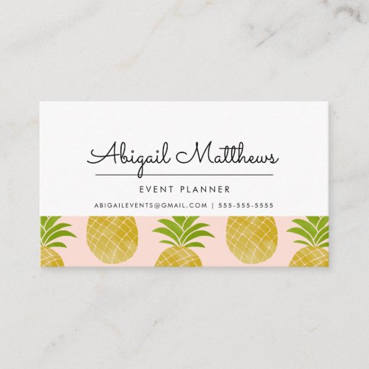 Posh Pineapple名刺 名刺 (正面)