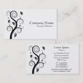 Posh Plant (Shadowed) – ブラックオン(金ゴールドカード) 名刺 (正面/裏面)