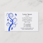 Posh Plant (Shadowed) – 青(白) 名刺 (裏面)