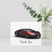 Posh Sports Car 結婚's Thank You ポストカード (スタンド正面)
