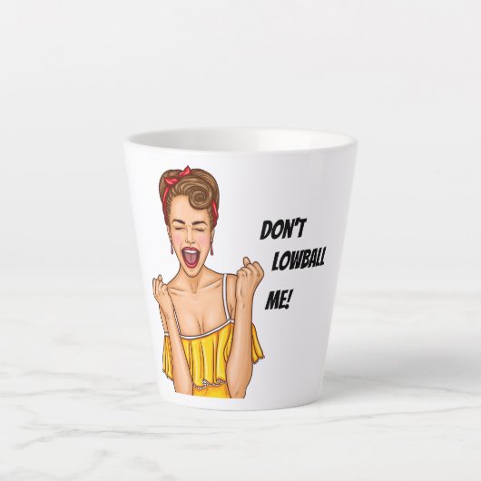 Poshmark Mugが私をローボールしない カフェラテマグ (正面)