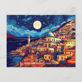 Posiano Amalfi絵を描 Coast Italy Art Travelの ポストカード