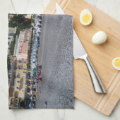 Positanoのビーチ キッチンタオル (四つ折り)