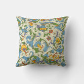 Positanoの花柄 クッション (裏面)