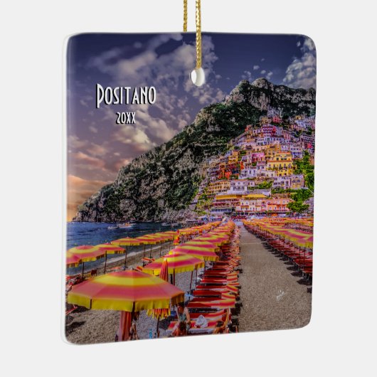 Positanoアマルフィヨーロッパ旅行記念品の写真 セラミックオーナメント (右)