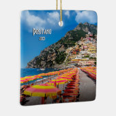 Positanoアマルフィ旅行写真はクリスマス2味方しました セラミックオーナメント (右)
