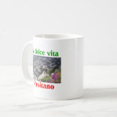 Positanoイタリア コーヒーマグカップ (正面左)