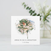 *～* POSITANO イタリアン AR20 RSVP QR結婚 招待状 (スタンド正面)