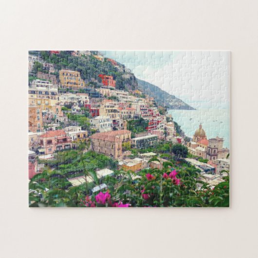 Positano Amalfi Coast Italy beautiful Italian view ジグソーパズル (横)