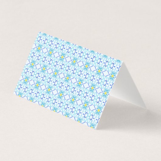Positano Amalfi Mediterranean Wedding place card (裏面)
