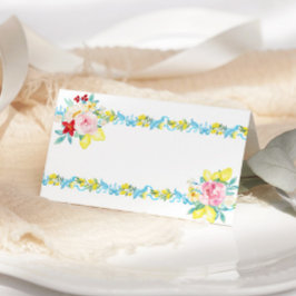Positano Amalfi Mediterranean Wedding place card