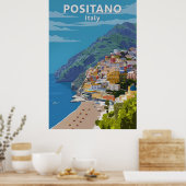 Positano, Italy ポスター (キッチン)