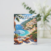 Positano Italy ポストカード (スタンド正面)
