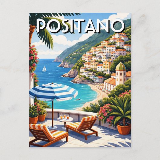 Positano Italy ポストカード (正面)