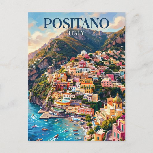 Positano Italy ポストカード (正面)