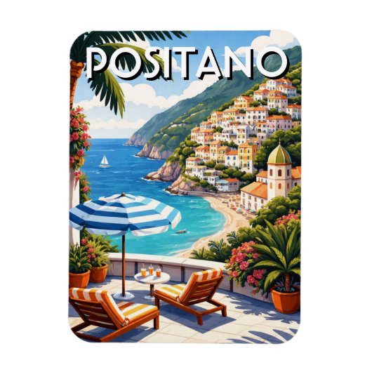 Positano Italy マグネット (縦)