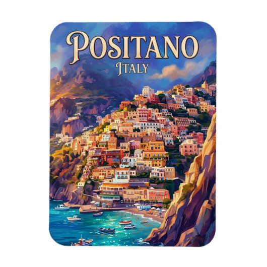 Positano Italy マグネット (縦)