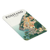 Positano, Italy Town Vintage  マグネット (右側)
