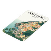 Positano, Italy Town Vintage  マグネット (左側)