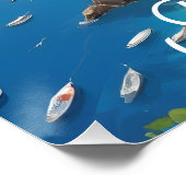 Positano Italy Travel Poster ポスター (コーナー)