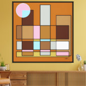 Positioned Near the Middle キャンバスプリント (インサイチュ (リビング))