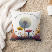 Positive Affirmation Breathe Throw Pillow Friend クッション (ブランケット)