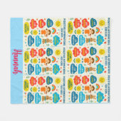 Positive Affirmation Kids– Inspirational Cozy Thro フリースブランケット (正面(横))