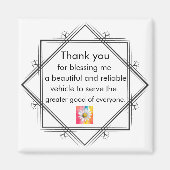 Positive Affirmation Magnet - Gratitude Statement マグネット (正面)