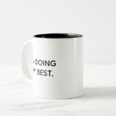 Positive Affirmation Mug Gift for Her and Him ツートーンマグカップ (正面左)