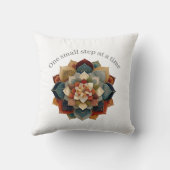 Positive Affirmation Throw Pillow One Step クッション (裏面)