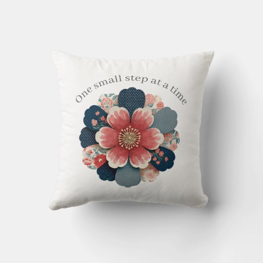Positive Affirmation Throw Pillow One Step  クッション (裏面)