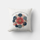 Positive Affirmation Throw Pillow One Step  クッション (正面)