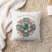 Positive Affirmation Throw Pillow You Are So Loved クッション (ブランケット)