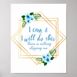 positive affirmations for work and self love ポスター