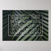 Positive Affirming Future Quote Wall Print ポスター (正面)