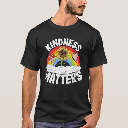 Positive Anti Bullying Rainbow Sped Teacher Kindne Tシャツ (正面)