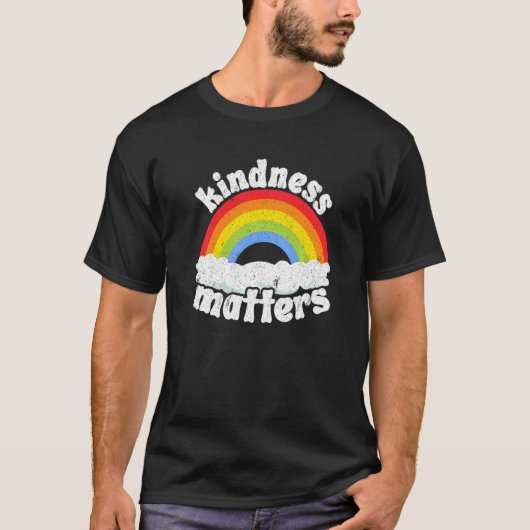 Positive Anti Bullying Rainbow Sped Teacher Kindne Tシャツ (正面)