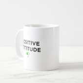 Positive attitude on - Mug コーヒーマグカップ (正面左)