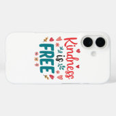 Positive "Be Kind" Message with Hearts Case-Mate iPhoneケース (裏面 (横))