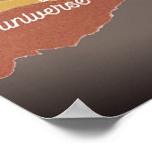  positive Buddha zen quote torn paper art  ポスター (角)