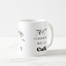 Positive Energy Coffee Mug for Work and Study コーヒーマグカップ