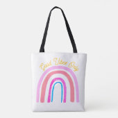 Positive Energy Folk Art Rainbow トートバッグ (裏面)